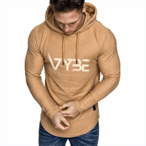 VYBE Men’s Core Hoodie – Black, Tan & White Editions